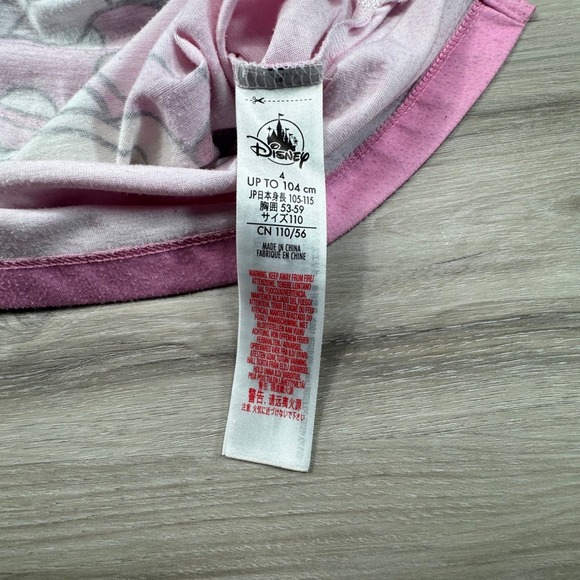 Disney Minnie Mouse Pink Polka Dot Nightgown Pajama Dress Kids Size 4 - Picture 6 of 12